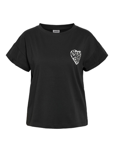 T-Shirt mit Herz Logo Print und Local Love Schriftzug 