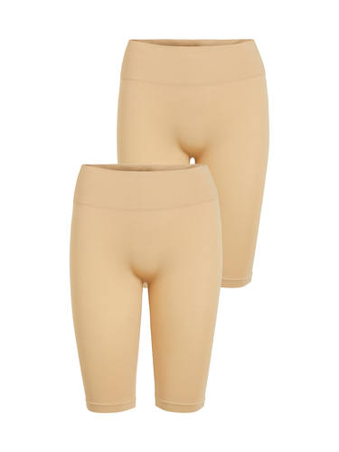 Leggingshorts 2er-Set Figurformend Gerippter Bund 