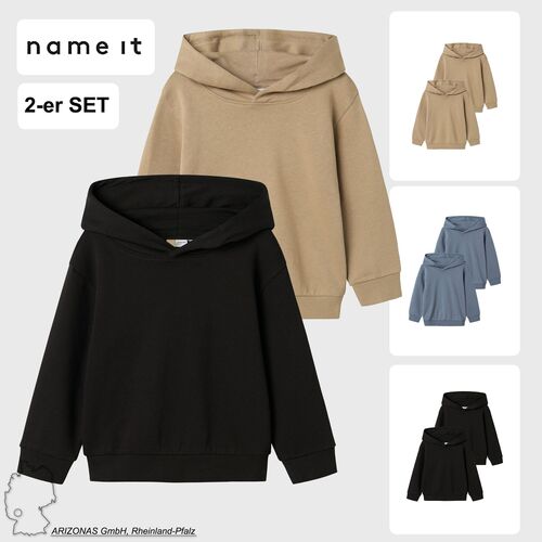 Kapuzenpullover 2er-Set Hoodie Groe Kapuze