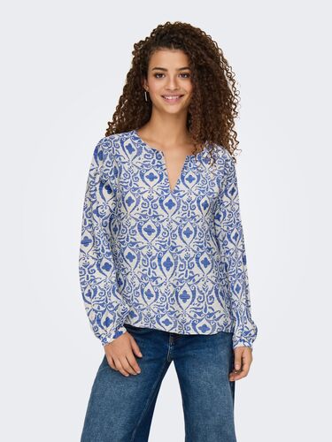 Trendiges Bluse Top Langarm Shirt Zeitloser Design 