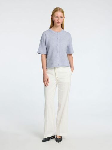 Strickjacke mit Knopfleiste Moderne Jacke f�r vielseitige Looks 