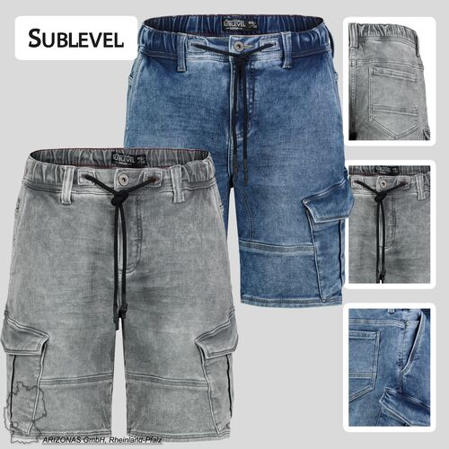 Cargo Bermudashorts Elastischer Bund und Kordelzug 