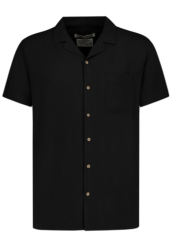 Kurzarm Hemd mit Knopfleiste und Brusttasche 