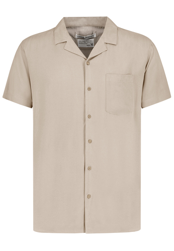 Kurzarm Hemd mit Knopfleiste und Brusttasche 