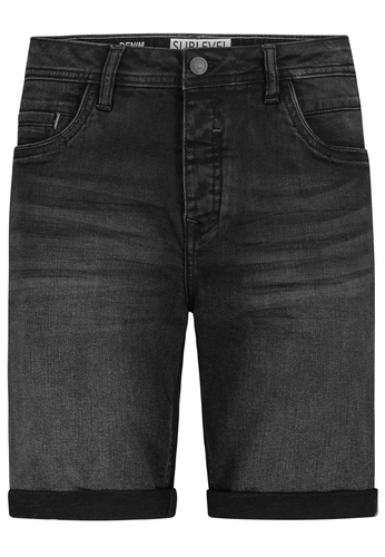 Bermuda Jeans-Shorts mit umgeschlagenem Saum 