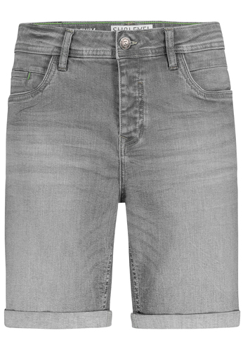 Bermuda Jeans-Shorts mit umgeschlagenem Saum 
