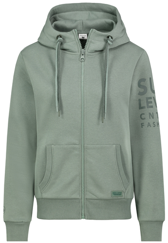 Kapuzenjacke mit Rei�verschluss und Logodetail 