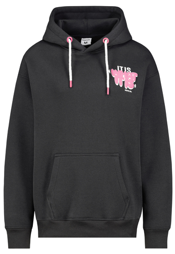 Hoodie mit It is what it is Schriftzug Print 