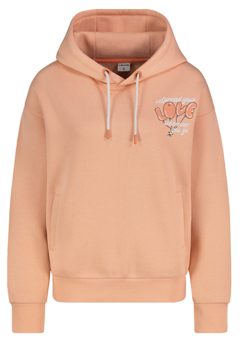 Hoodie mit Spread Your Love Schriftzug 