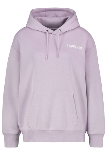 Kapuzenpullover mit K�ngurutasche und Slogan-Print  