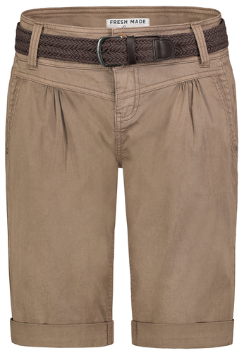 Bermuda Chinoshorts mit geflochtenem G�rtel und Taschen 