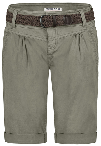 Bermuda Chinoshorts mit geflochtenem G�rtel und Taschen 