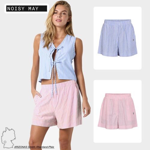 Gestreifte Shorts mit elastischem Bund