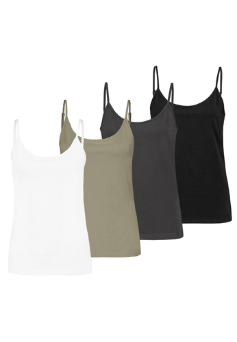 Basic Jersey Tanktop verstellbare Spaghettitr�ger  