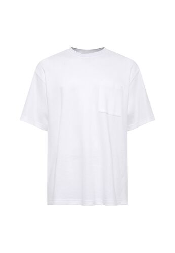 Oversize T-Shirt mit Brusttasche und Rundhalsausschnitt 