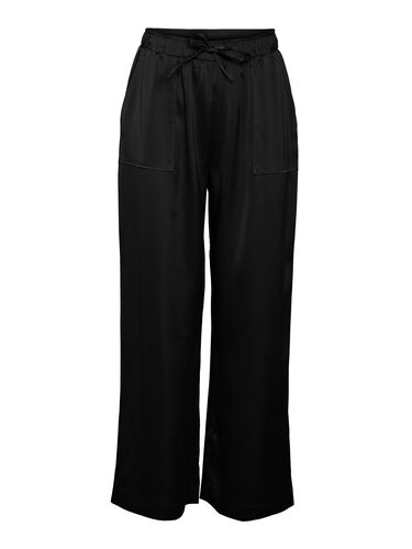 Lockere Hose mit Kordelzug und Seitentaschen 