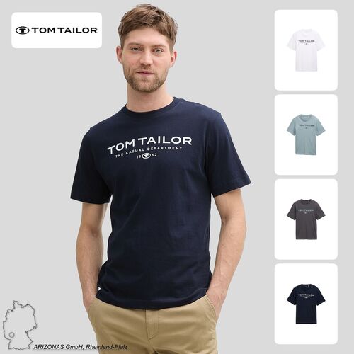 Tom Tailor T-Shirt mit Rundhalsausschnitt und Logo-Print 1962