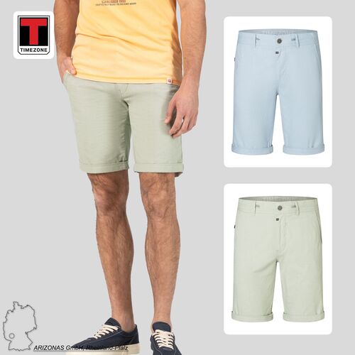 Freizeit Chinos Shorts Bermuda mit umgeschlagenem Saum