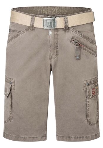 Cargo Jeans Shorts mit G�rtel und Festem Stoff  
