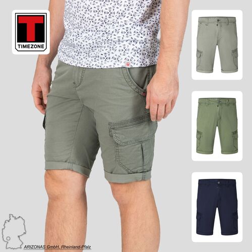 Einfarbige Chino Cargo-Shorts mit Taschen