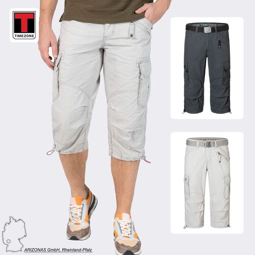 Chino Cargohose mit G�rtel Capri Design