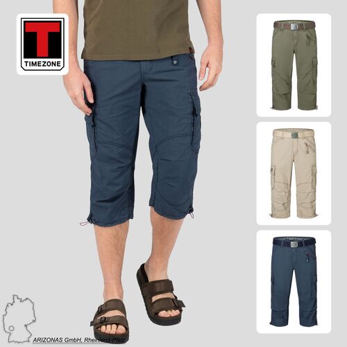 Cargo-Shorts mit G�rtel und Mehrfachtaschen 
