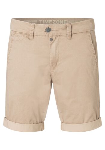 Chinoshorts mit G�rtelschlaufen und aufrollbarem Saum 