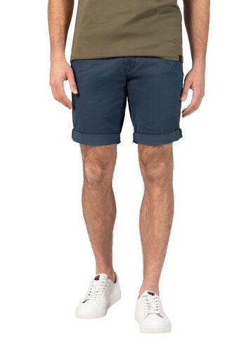 Chinoshorts mit G�rtelschlaufen und aufrollbarem Saum 