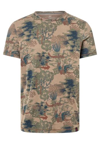 Kurzarm T-Shirt mit Unterwasserwelt-Motiven 