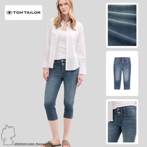 Tom Tailor Capri-Jeans mit figurbetonter Passform