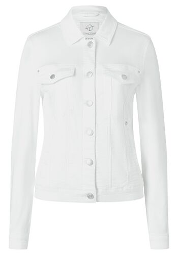 Jeansjacke mit Umlegekragen und Brusttaschen 