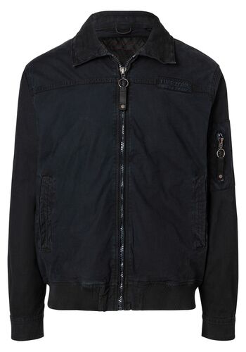 Biker-Blouson Jacke mit Stretch-Twill 