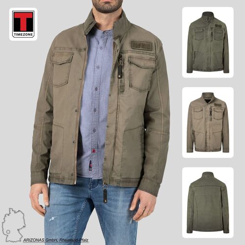Feldjacke mit Rei�verschluss und Vintage Workwear Style.
