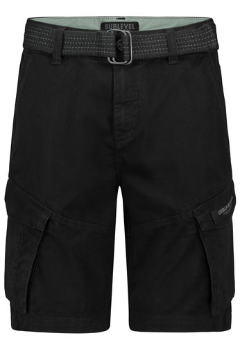 Cargo-Shorts mit G�rtel und Seitentaschen 