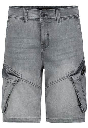 Cargo Jeans Shorts Bermuda mit Seitentaschen  