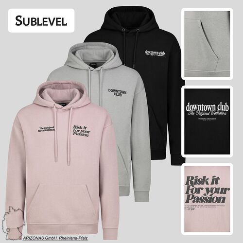 Hoodie mit Logoprint und K�ngurutasche