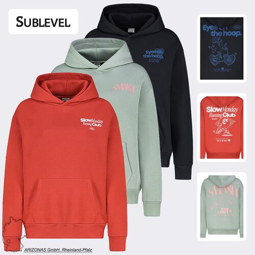 Pullover mit Kapuze und grafischem Print