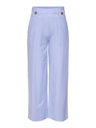 Gestreifte Culotte-Hose mit elastischem Bund 