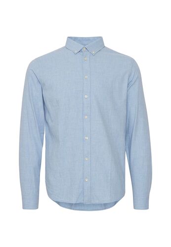 Baumwollhemd mit Button-Down-Kragen 