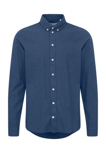 Baumwollhemd mit Button-Down-Kragen 