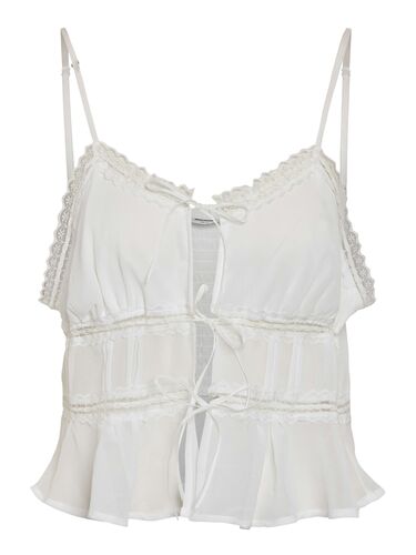 Camisole Top mit Spitzen und R�schendetails  