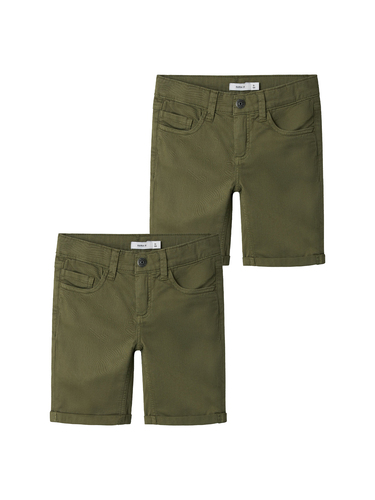 2er-SET Bermuda Jeans Shorts Kurze Denim Hose 