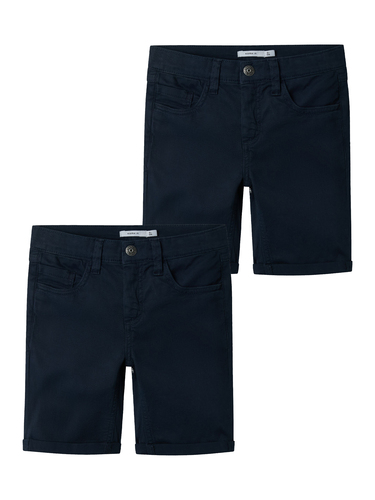 2er-SET Bermuda Jeans Shorts Kurze Denim Hose 