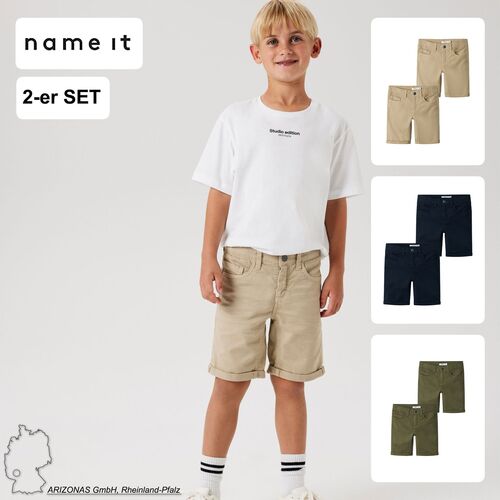 2er-SET Bermuda Jeans Shorts Kurze Denim Hose
