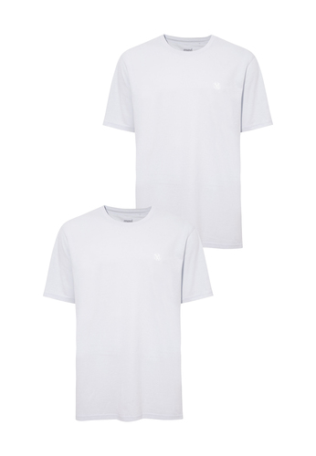 2er-SET T-Shirt mit Rundhalsausschnitt und Logo 