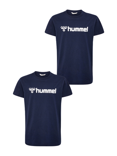 2er-SET T-Shirt mit Logo aus Bio-Baumwolle 