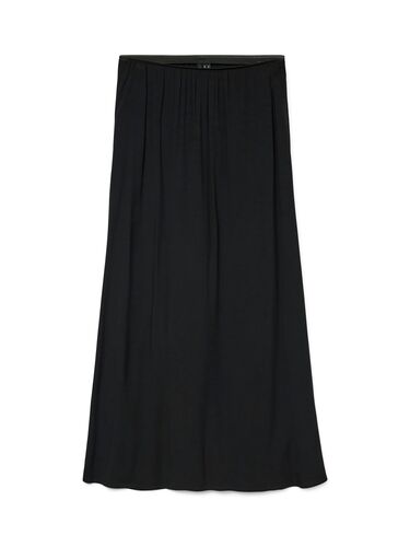 Maxirock mit elastischem Bund und Falten 