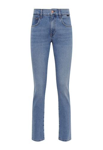 Gerade High-Waist Jeans Hose mit Five-Pocket-Style 