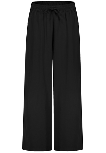 Wide-Leg Sommerhose mit Tunnelzug und Seitentaschen 