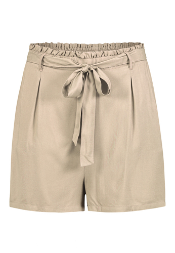 Elegante Paperbag Bermuda Shorts mit Bindeband 